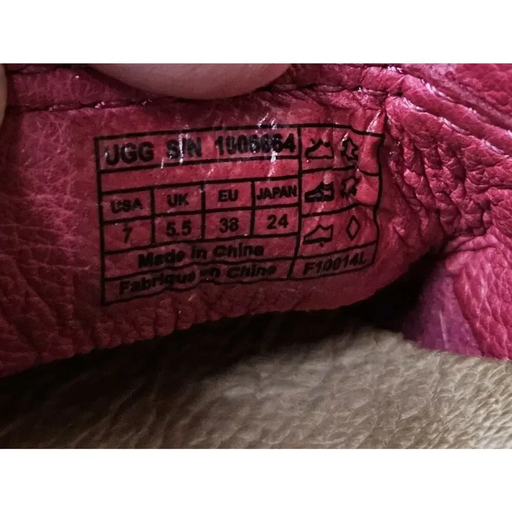 UGG Australia Fuschia Cicily‎ Espadrille Women's Size 7 Comfort Casual